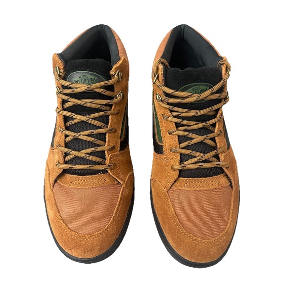 Vans Unisex\'s Zahba‎ Mid Suede Glazed Ginger Brown / Green Skate Shoes Size 11.5 main image 11